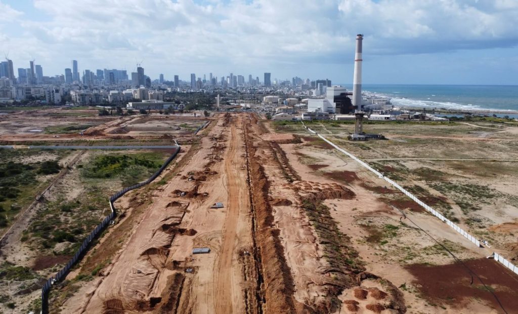 ציר אבן גבירול ברובע שדה דב. מרץ 2024