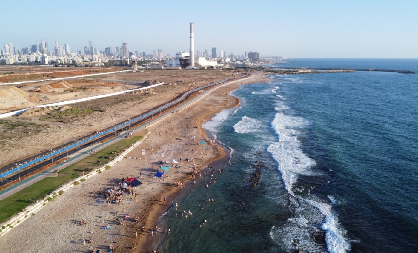 רצועת החוף של רובע שדה דב