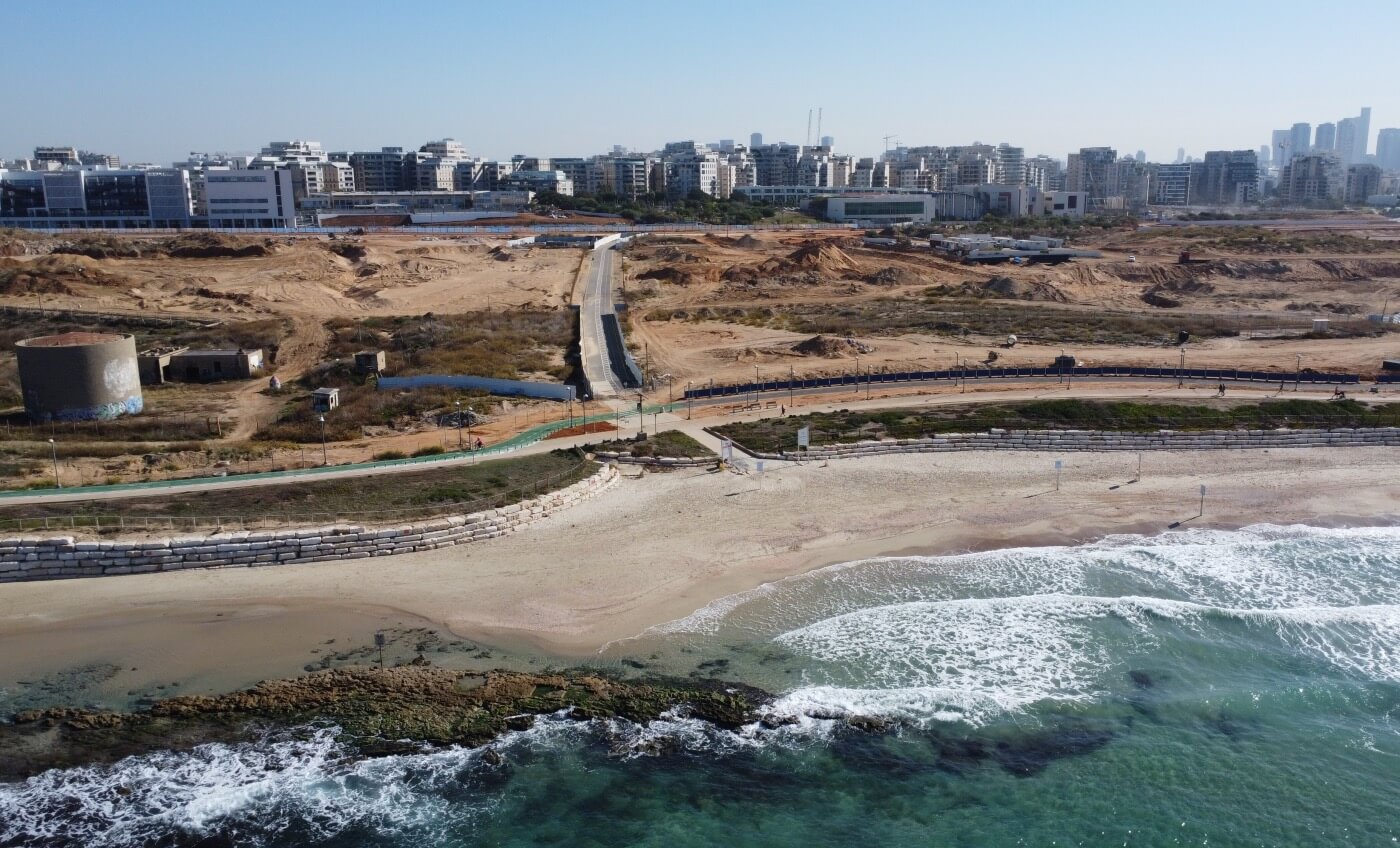 שבילי גישה זמניים לים - רובע שדה דב