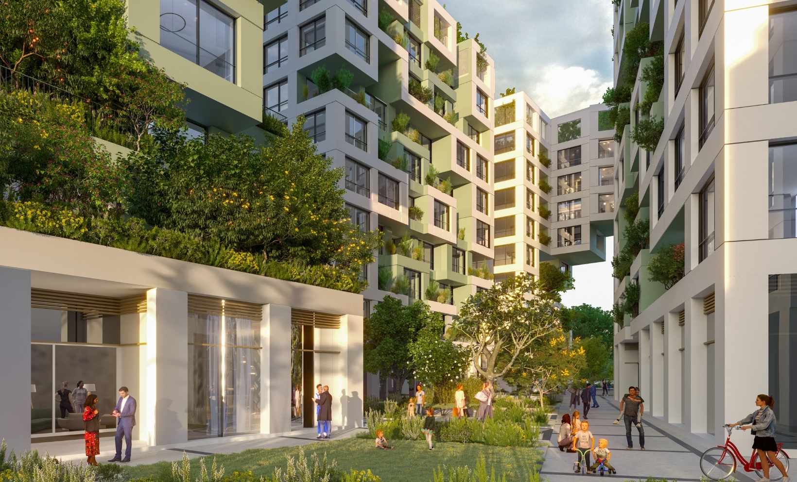 מתחם אשכול, מגרש 108 חצר בזיקת הנאה, אדריכל נוף: ליאור לווינגר