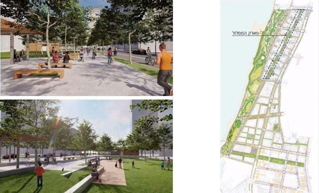 פארק המסלול אדריכלות נוף: שלמה אהרונסון אדריכלים