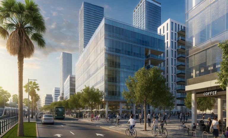 הדמיית רובע שדה דב