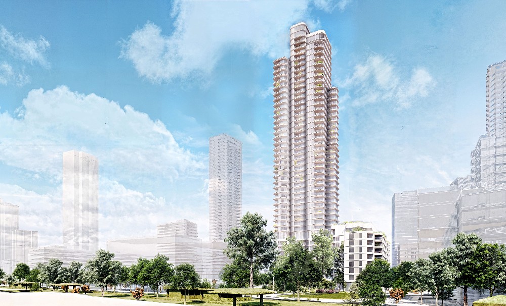 לוזון רונסון מור מגרש 2227 מתחם מרכז מתחם מרכזי הדמיה: בר אוריין אדריכלים