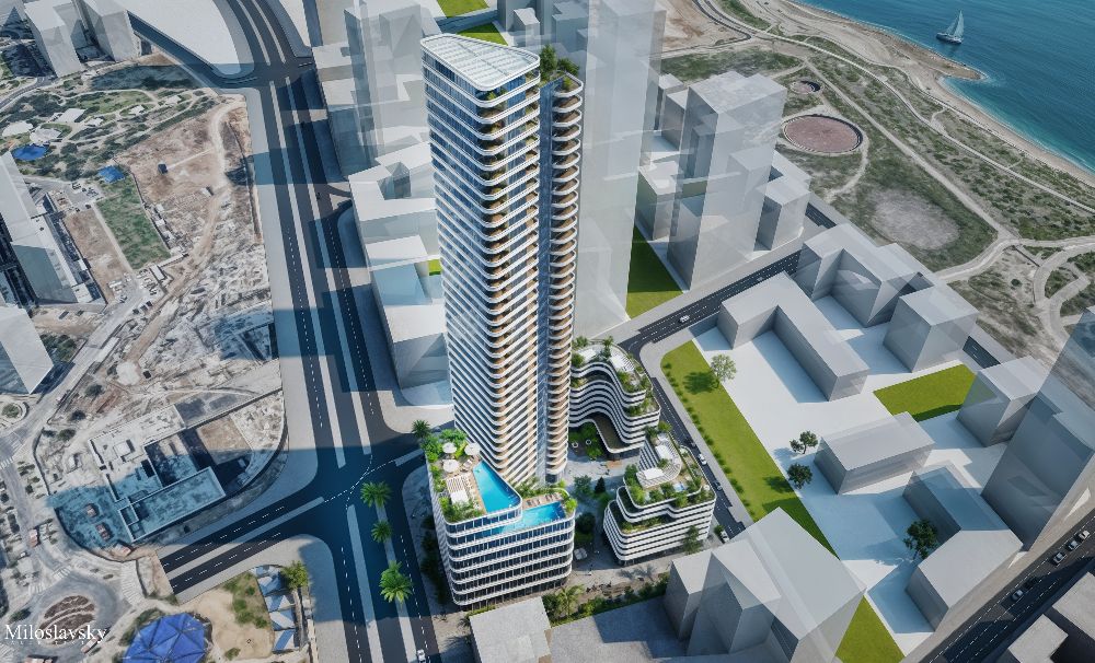 אביב בשדה דב אביב מליסרון מגרש 3205 הדמיה: מילוסלבסקי אדריכלים